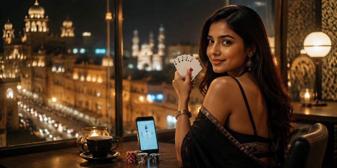 Lucknow player exploring online poker platform 11078 on laptop